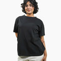 Plain Black Women Tee