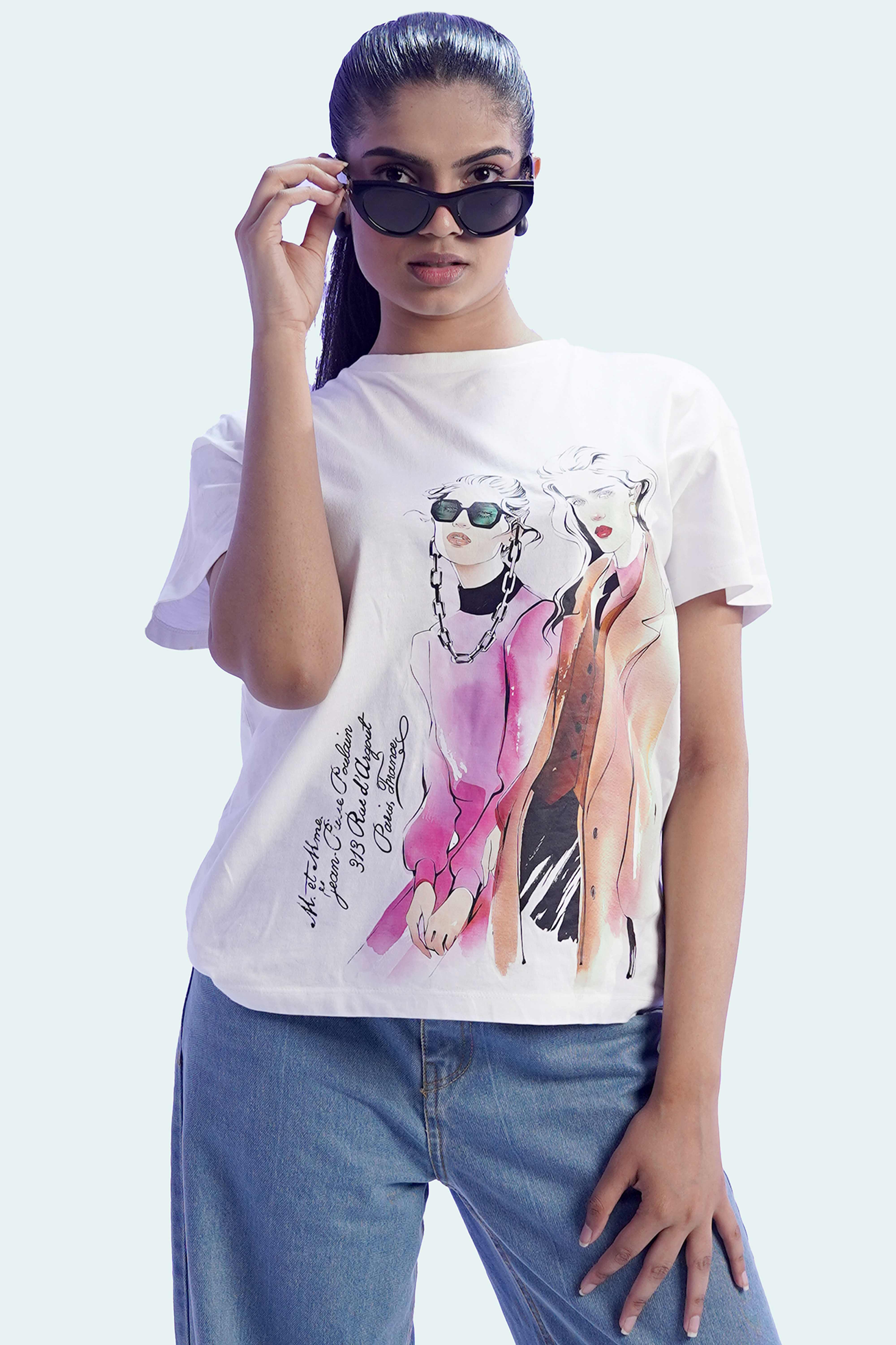 Fashion Girls Women Tee