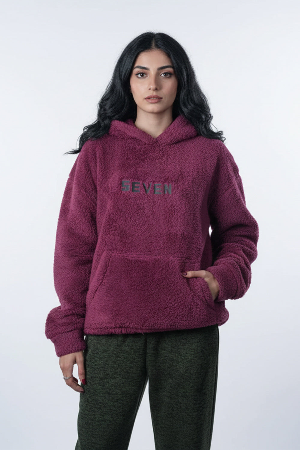 Garnet Plush Hoodie – Cozy Warmth Edition