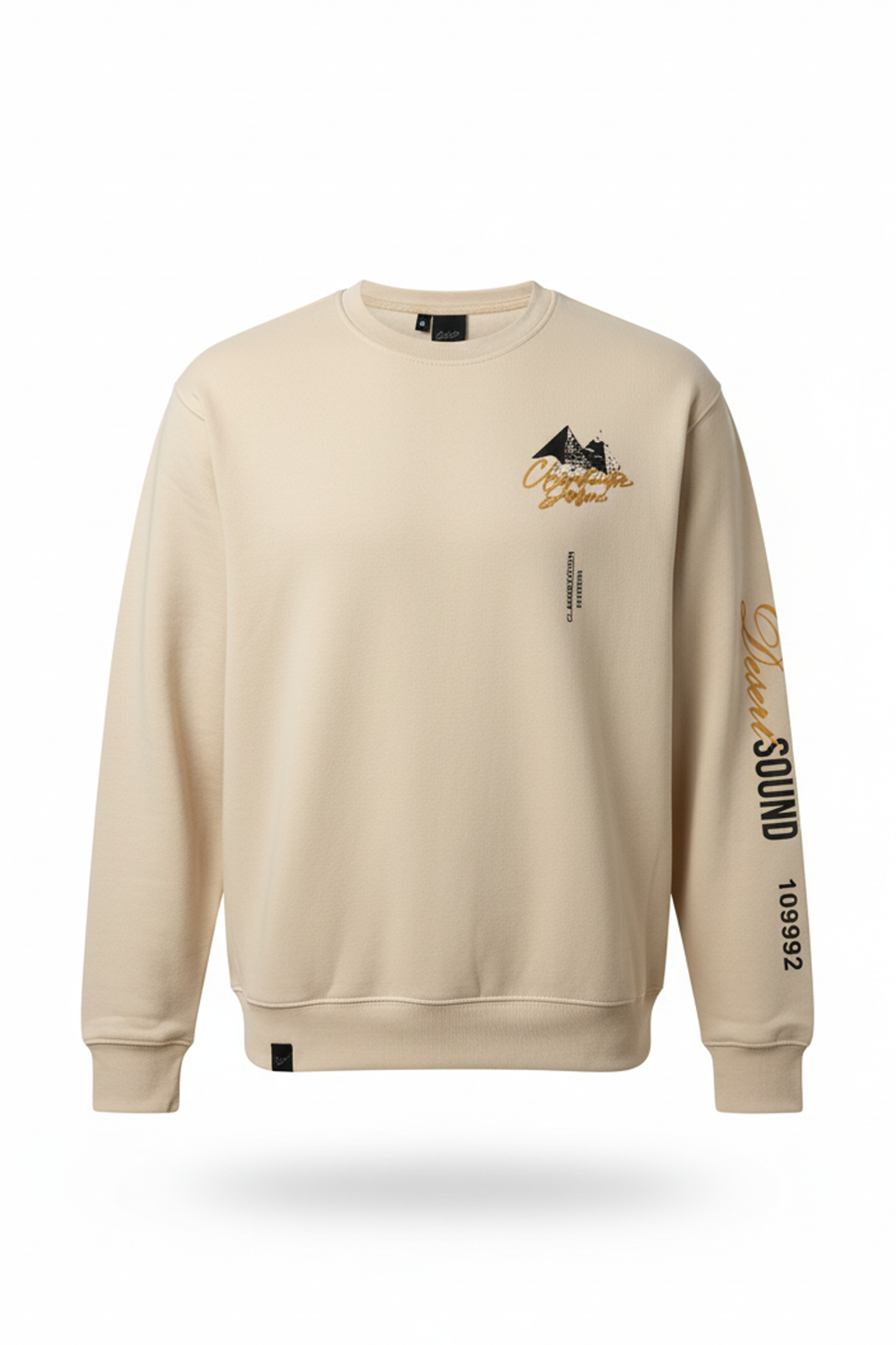Long Sleeve Pyramid Sweatshirt (Beige)