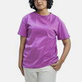 Plain Fuchsia Pink Women Tee