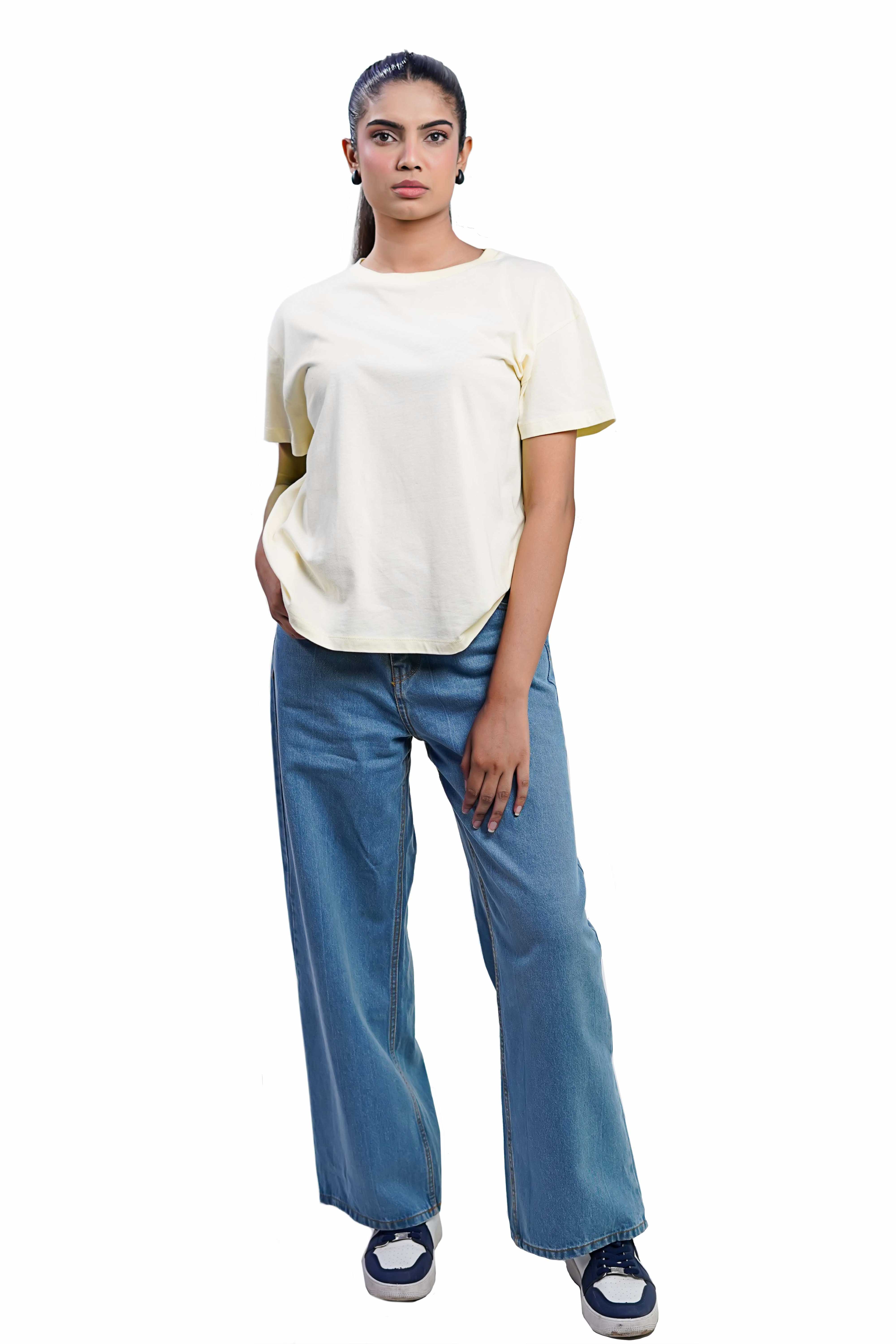 Plain Lemon Women Tee