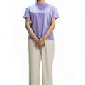 Plain Soft Purple Women Tee