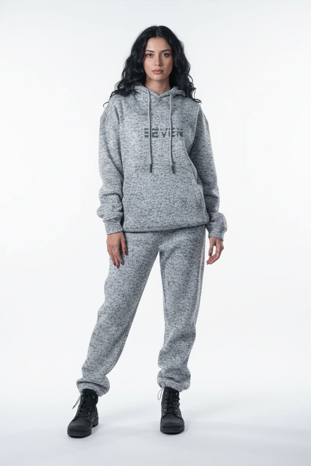 Cloud Grey Textured Tracksuit – Softline Comfort Edition