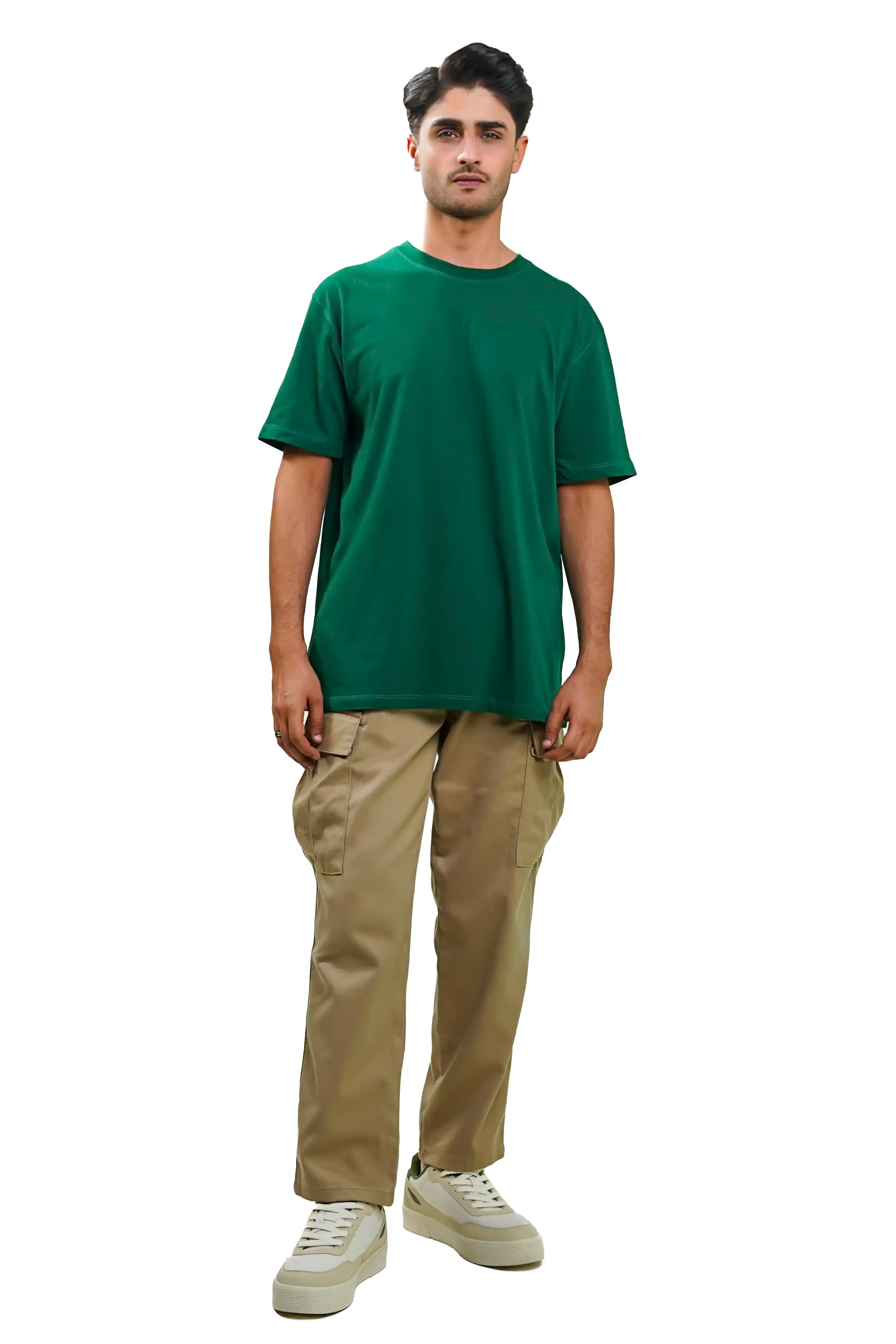 Plain Emerald Green Men Tee