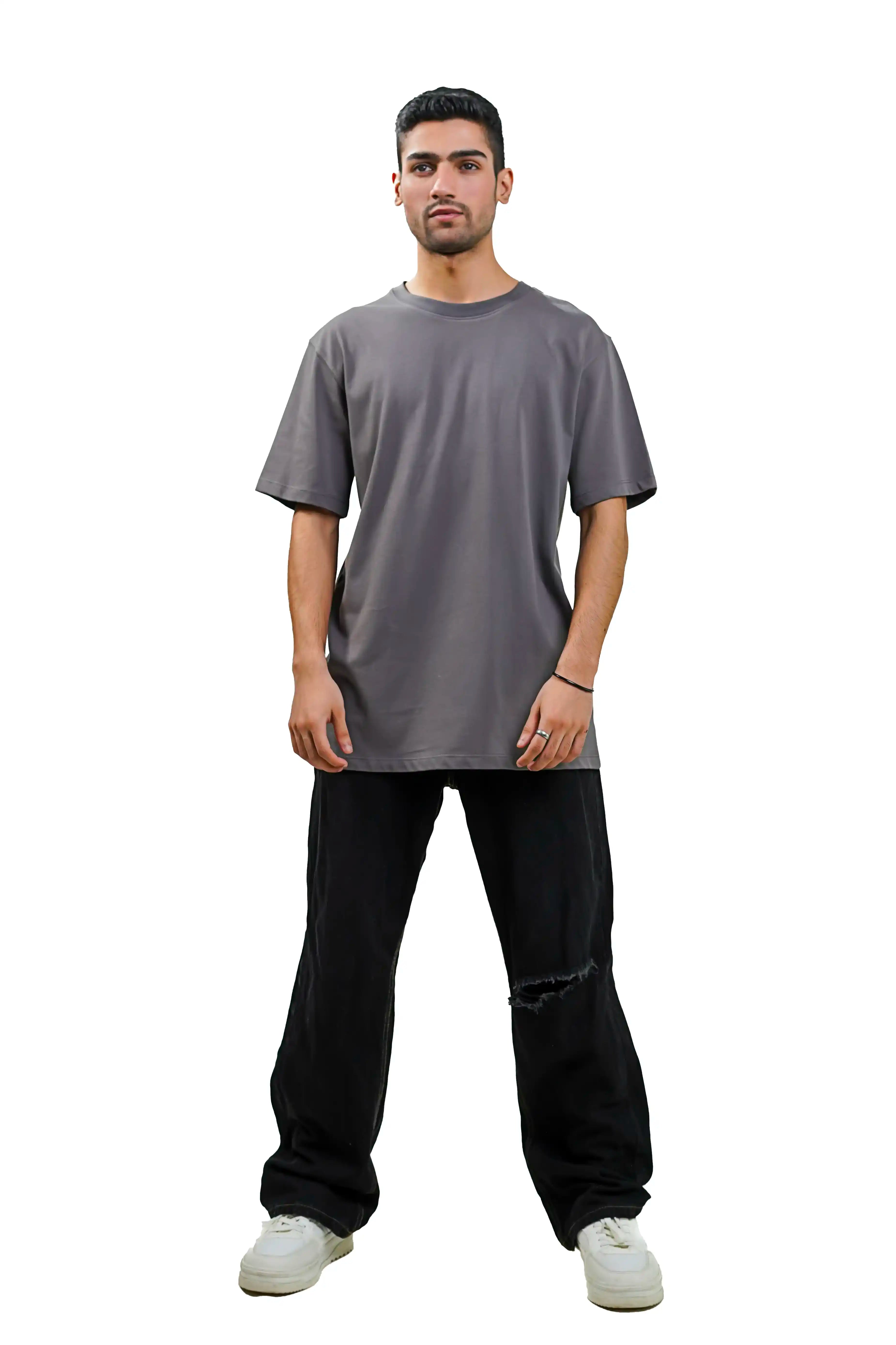 Plain Grey Men Tee