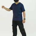 Plain Navy Blue Men Tee