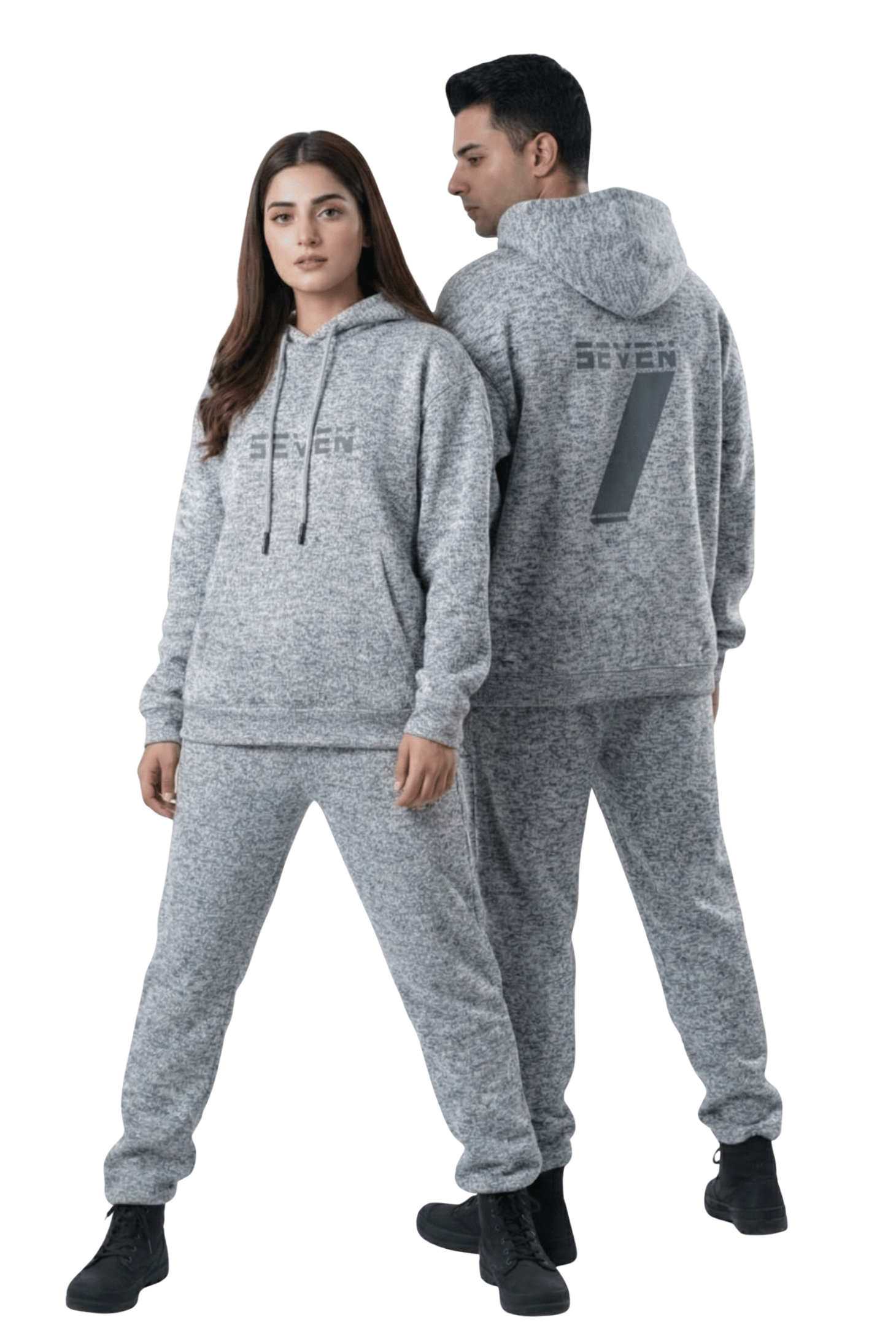 Cloud Grey Textured Tracksuit – Softline Comfort Edition