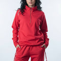 Crimson Core Zip-Up Tracksuit – Comfort Flex Edition
