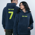 Deep Navy Plush Hoodie – Street Comfort Edition