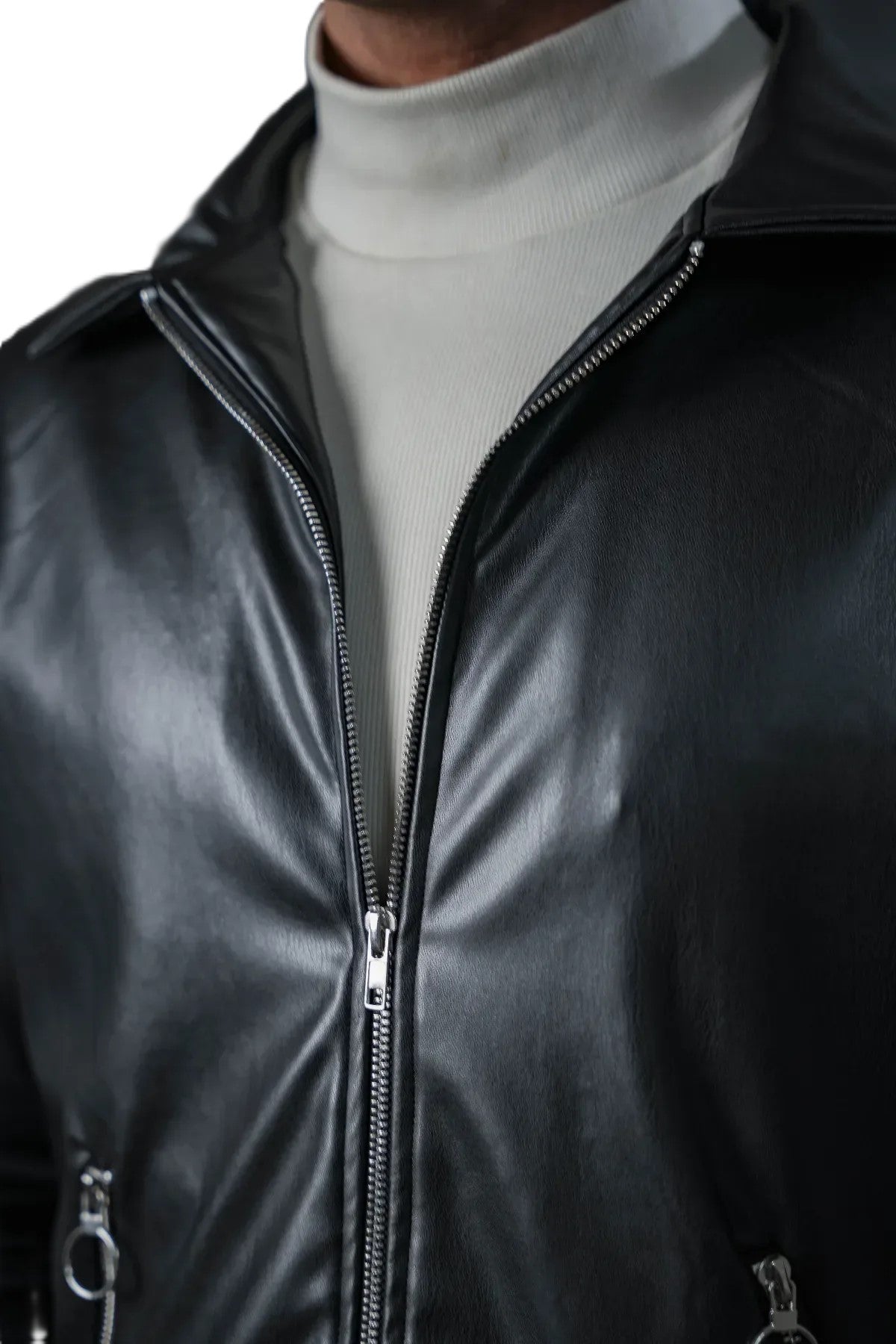 Men’s Retro Phantom Leather Co-ord Set