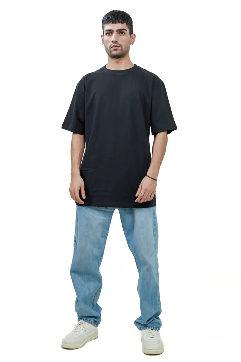 Plain Black Men Tee