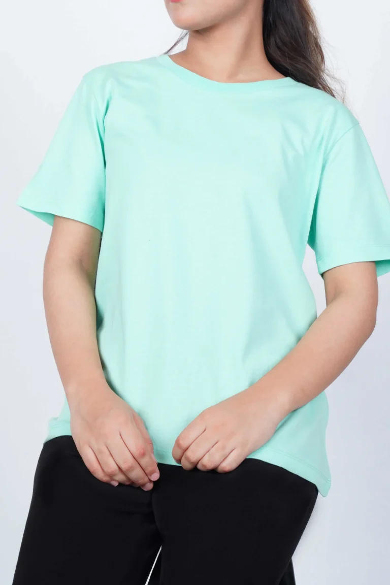 Plain Mint Green Women Tee