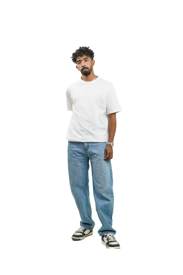 Plain Off White Men Tee